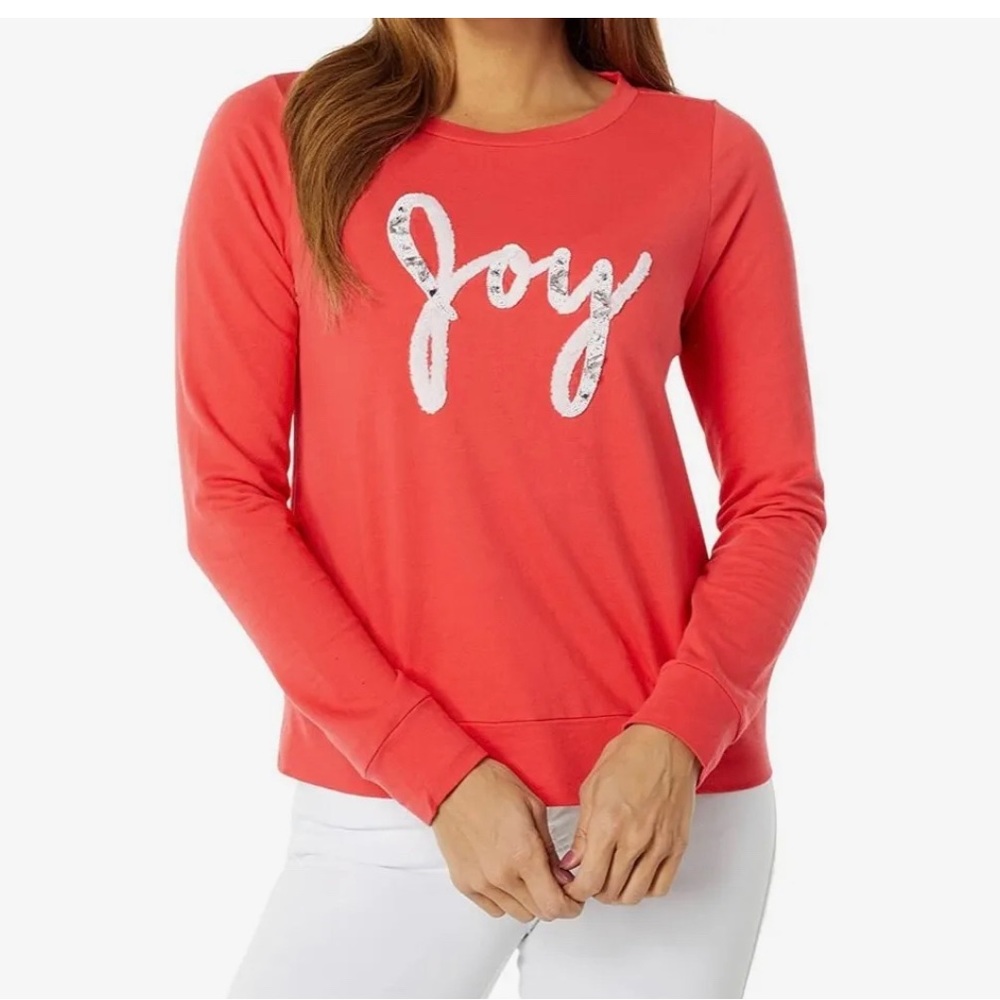 Brand New LILLY PULITZER Rami Sweatshirt Coconut Joy Graphic